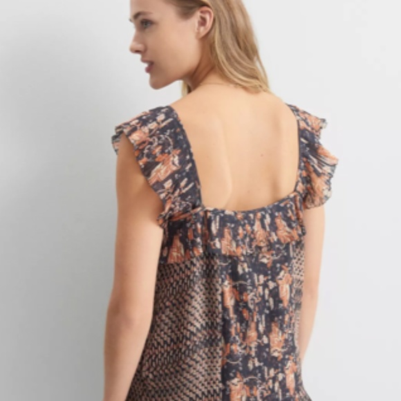 Anthropologie Olympia Pintucked Blouse Size L - Picture 4 of 9